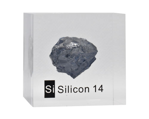 silicon metal, silicon element, silicon cube, silicon acrylic cube, silicon lucite cube, silicon element for collection