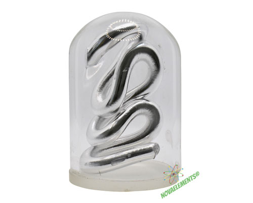indium metal, indium element, indium crystals cluster, indium glass dome, high purity indium metal, high pure indium sample, indium metal sample for collection
