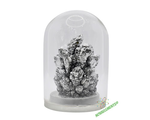 antimony crystals, antimony metal, antimony crystals cluster, antimony glass dome, high purity antimony metal, high pure antimony crystals, antimony metal sample for collection
