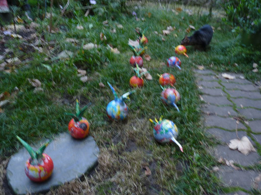 radis sculpture en résine