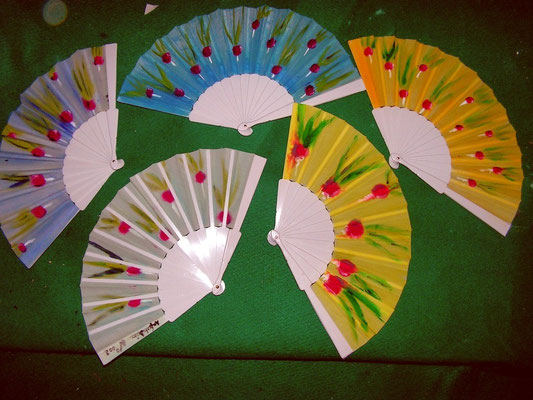 Collection d'éventails.