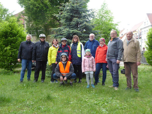 2023 05 13 Kolping Fahrrad Überraschungsfahrt nach Diedorf und Anhausen  Diedorf und zurück zum Startpunkt unser Pfarrhof