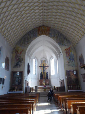 19. September 2020 Kolping Fahrrad- Überraschungs- Fahrt Meitingen St. Anton Kirche Ausgemalt von Karl Radinger