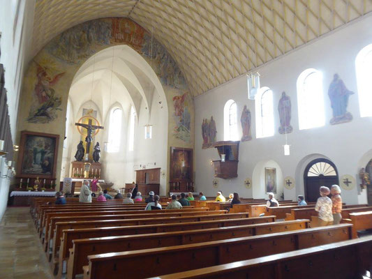 19. September 2020 Kolping Fahrrad- Überraschungs- Fahrt Meitingen St. Anton Kirche Ausgemalt von Karl Radinger