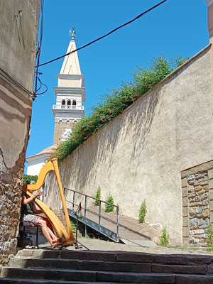 04.07.2025 Piran Aufstieg zur St. Georgs Kathedrale