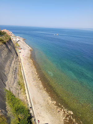04.07.2025 Piran Blick zum Strand