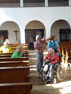 19. September 2020 Kolping Fahrrad- Überraschungs- Fahrt Meitingen St. Anton Kirche Ausgemalt von Karl Radinger