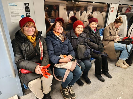 Nach einem so tollen Tag geht es mit vielen eindrücken wieder mit der bahn nach hause