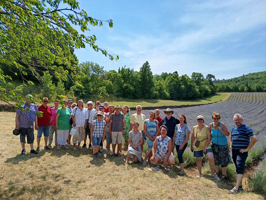 05.07.2025 Gruppenbild in den Lavendelfeldern