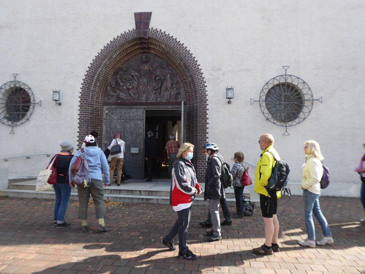 19. September 2020 Kolping Fahrrad- Überraschungs- Fahrt Meitingen St. Anton Kirche Ausgemalt von Karl Radinger