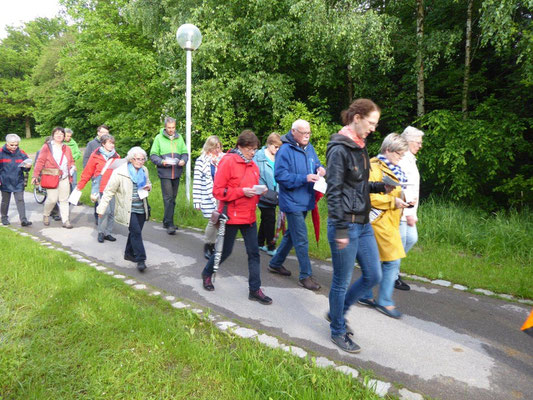 2019 05 28 Kolping Bittgang zum Kobel. Andachtsstation am Klinikum Park Kreuz