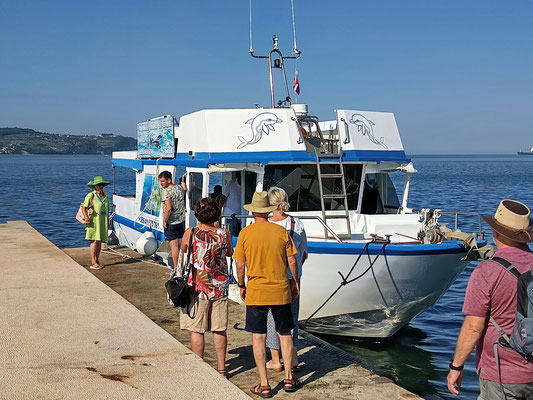 04.07.2025 Einstieg zur Schifffahrt entlang der Küste nach Piran