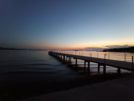 03.07.2025 Meeresstrand mit einem wunderbaren Meeres-Steg im Adria Ankaran Hotel & Resort