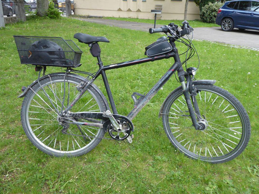 2023 05 13 Kolping Fahrrad Überraschungsfahrt nach Diedorf und Anhausen  Diedorf und so sieht anschließend ein Fahrrad aus  :-)