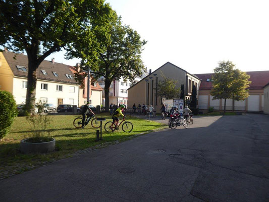 19. September 2020 Kolping Fahrrad- Überraschungs- Fahrt Start am Kirchhof nach Meitingen