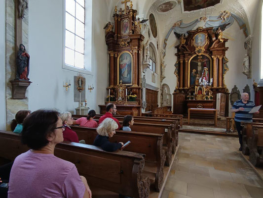 2024 06 22 Kolping Radelfahrt Hainhofer St. Stephanus- Kirche Führung von Alwin