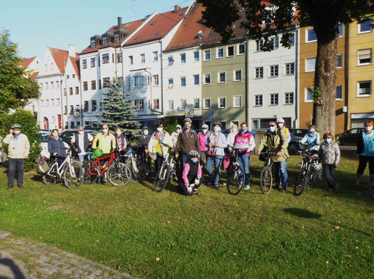 19. September 2020 Kolping Fahrrad- Überraschungs- Fahrt Start am Kirchhof nach Meitingen