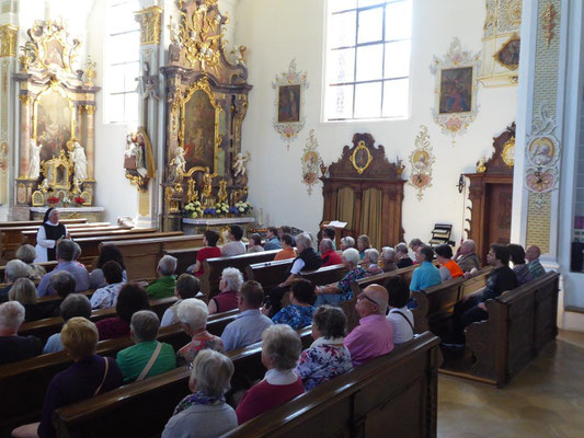 2019 06 01 Kolping Überraschung Radltour. Führung in der Klosterkirche