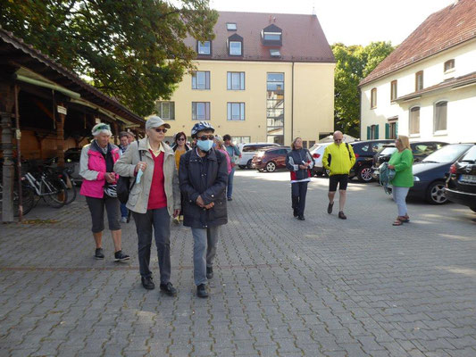 19. September 2020 Kolping Fahrrad- Überraschungs- Fahrt Meitingen Fahrradabstellplatz