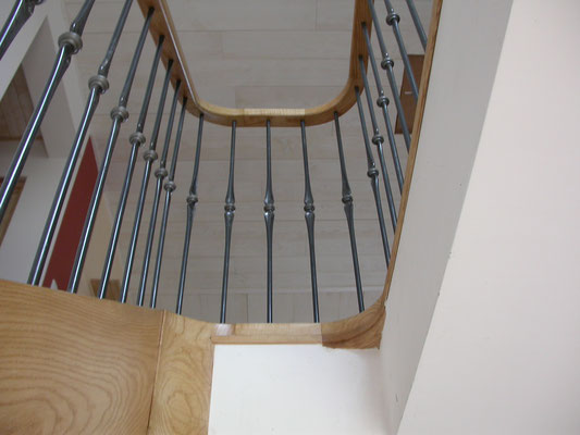Escalier moderne Menuiserie daval Saint Germain 70