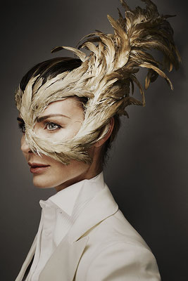 Martina Colombari by ph. Giovanni Gastel styled by Paolo Lattuada