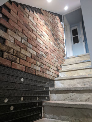 Birkdale Blend brick slips and tracking sheets