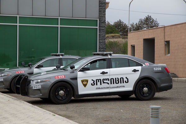 Aggressive Georgian Police car