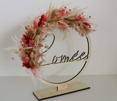 Flowerhoop 30 cm in hout - € 80 - art. FLOW30WOOD