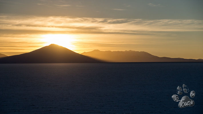 Salar de Uyuni - Sonnenuntergang