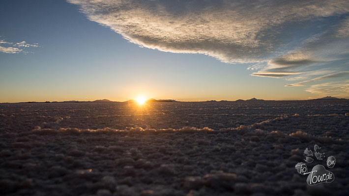 Salar de Uyuni - Sonnenuntergang