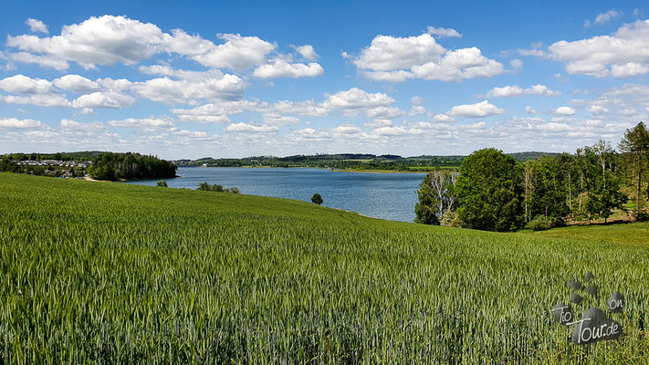 Radeln um die Talsperre Pöhl