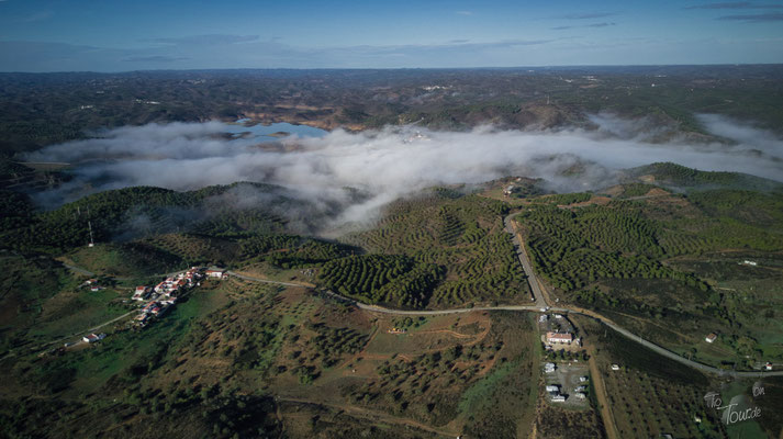 Nebel über dem Guadiana