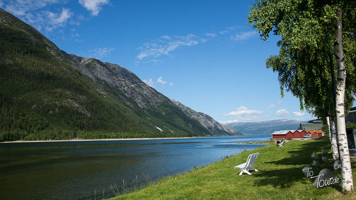 Mosjøen - Blick auf den Fjord