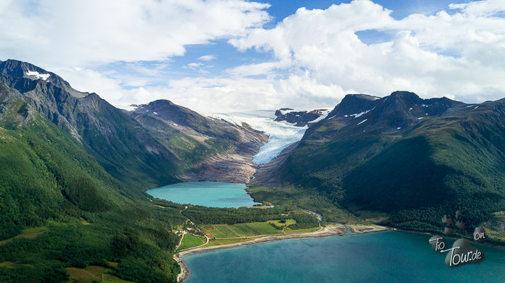 Svartisen-Gletscher - Drohne