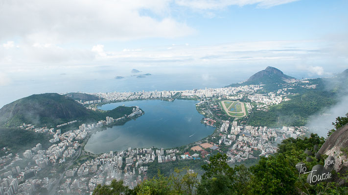 Blick vom Corcovado - Nebel... mas o menos :-)