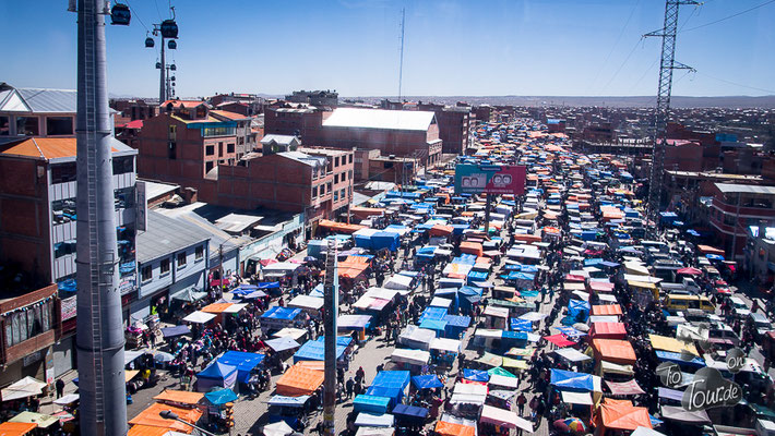 La Paz - der Markt in El Alto im Überblick