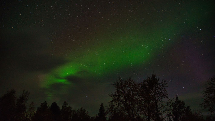 Aurora Borealis am Käkkälöjoki