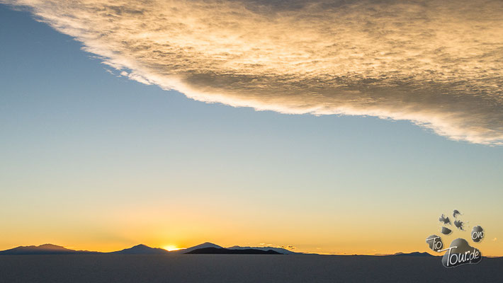 Salar de Uyuni - Sonnenuntergang