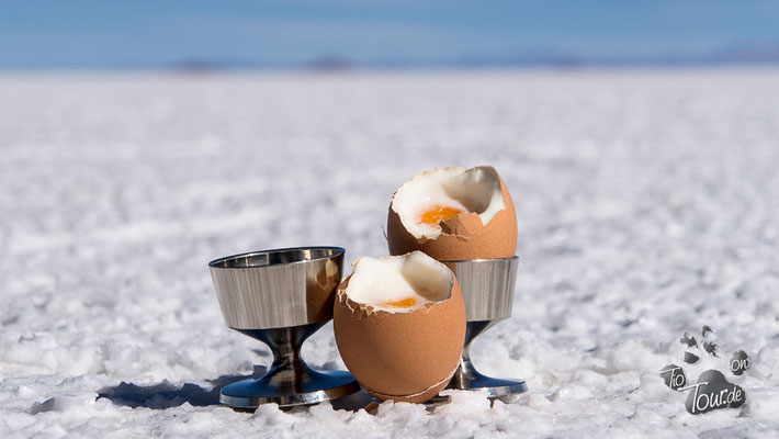 Salar de Uyuni - wer braucht da den Salzstreuer ??