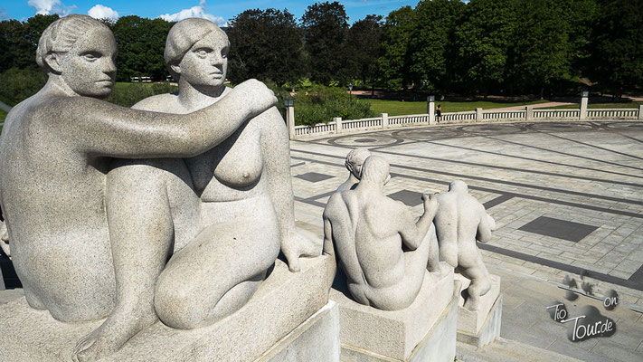 Vigeland-Skulpturen im Frognerpark Oslo