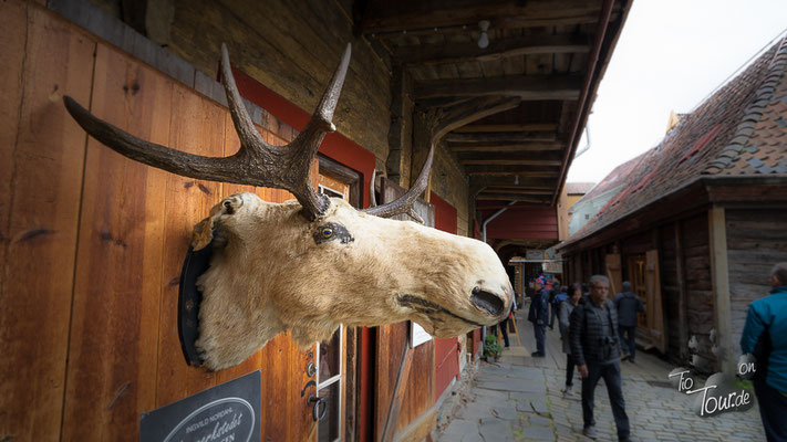 Bryggen, enge Gassen zwischen den Holzhäusern