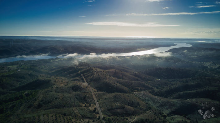 Nebel über dem Guadiana