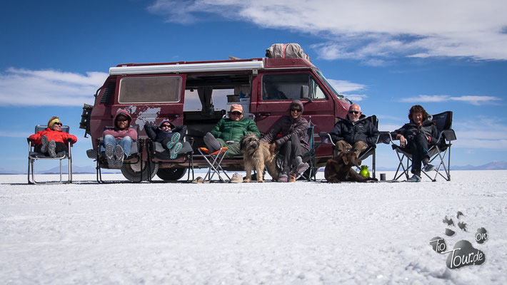 Salar de Uyuni - Sonnenbaden auf 10 Mrd. Tonnen Salz