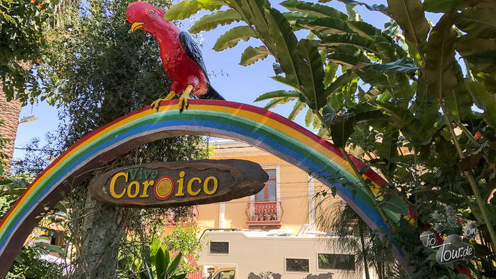 Coroico - Plaza, Blick aus dem Auto