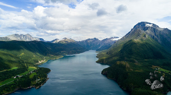 Svartisen-Gletscher - Drohne