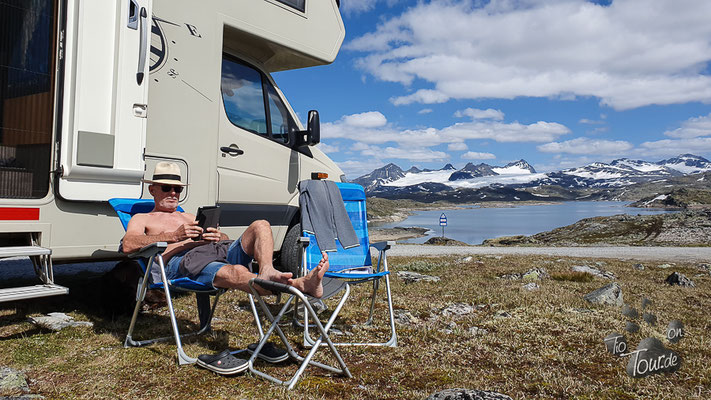 Sonnenbad auf dem Sognefjellet 