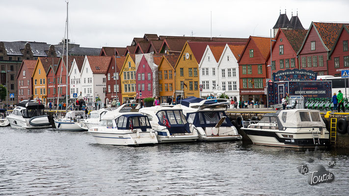 Blick auf Bryggen