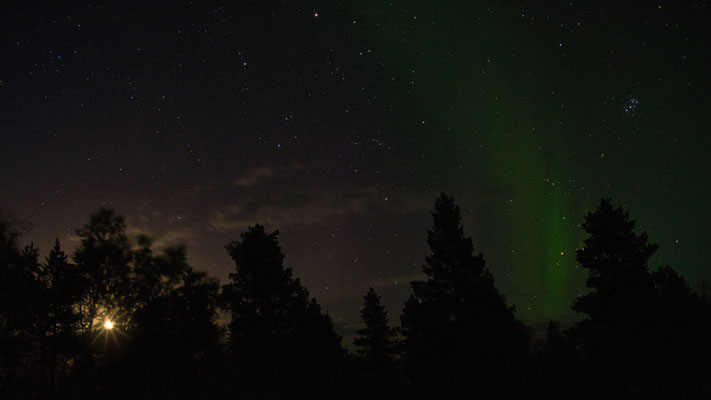 Aurora Borealis am Käkkälöjoki