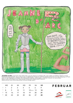 Februar*Jeanne d'Arc  Kalender2021