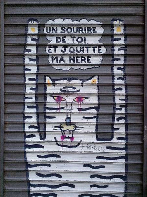 Peinture sur volet métallique Paris